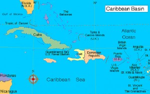 Claudia feat map caribbean CLR