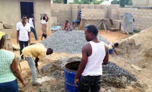  The Ghana SDB congregation has sacrificed time and funds to build a solid worship facility.