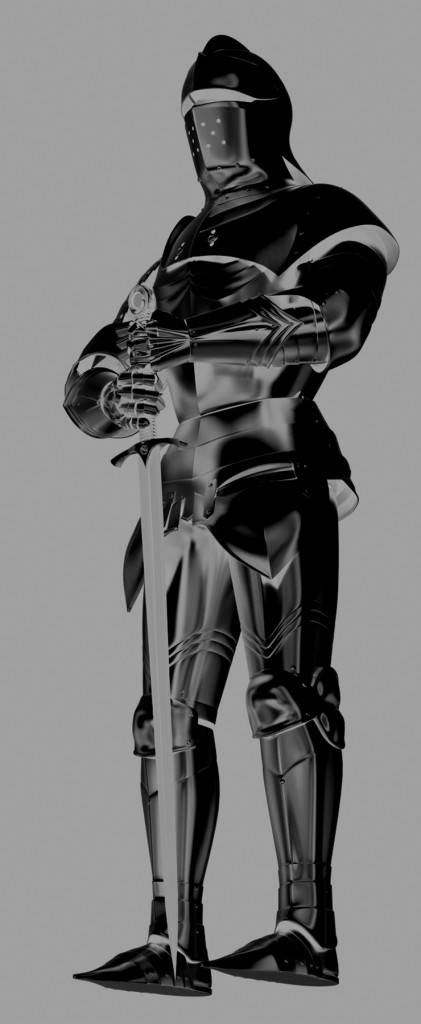illustration of a Golden armor High resolution 3d