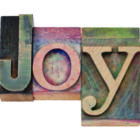 joy word in letterpress type